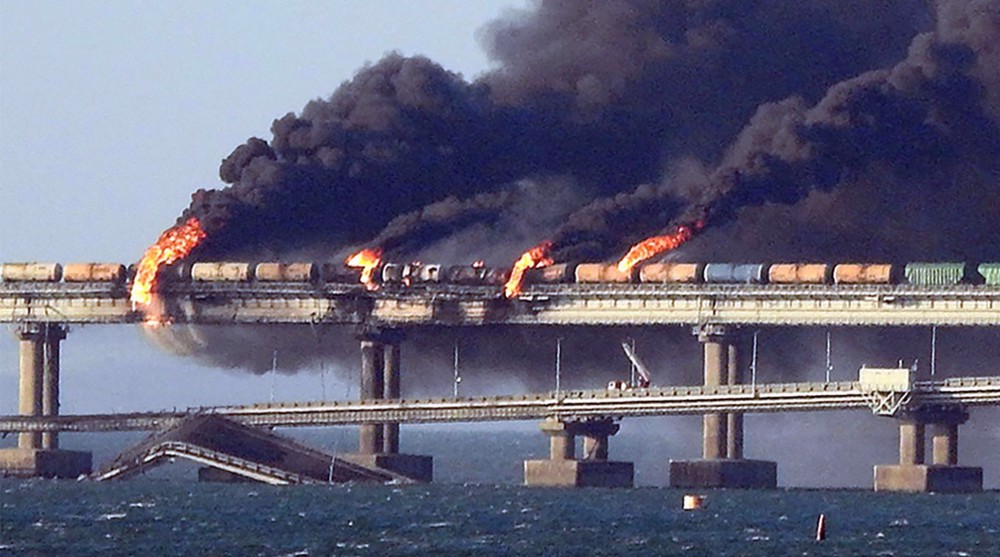 Russia arrests eight suspects over Crimea bridge blast