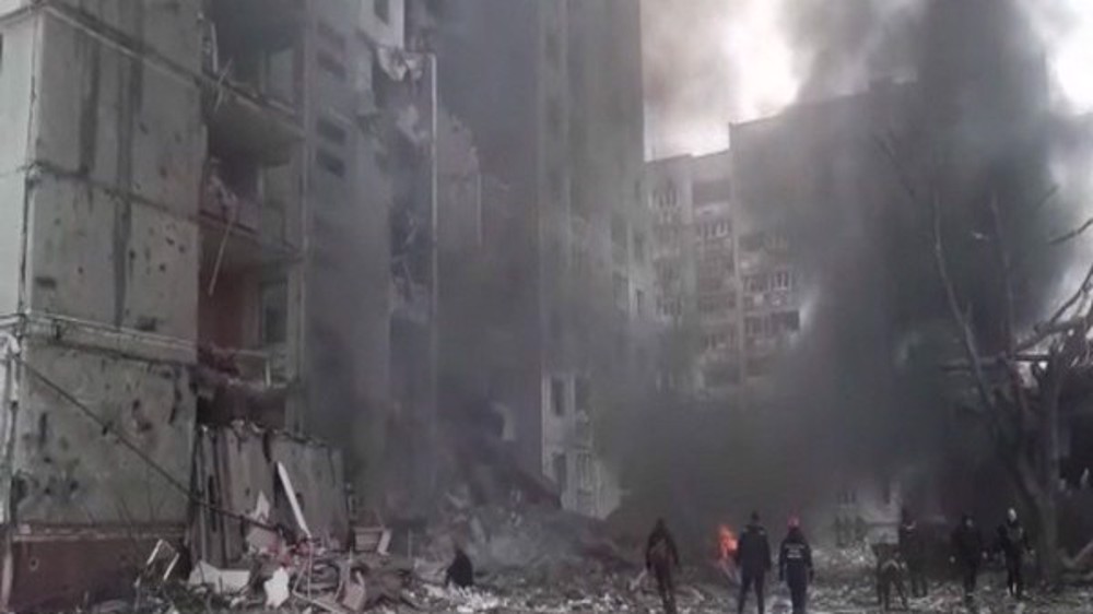 Multiple missiles hit Ukraine after Russia blames Kiev for Black Sea fleet attack