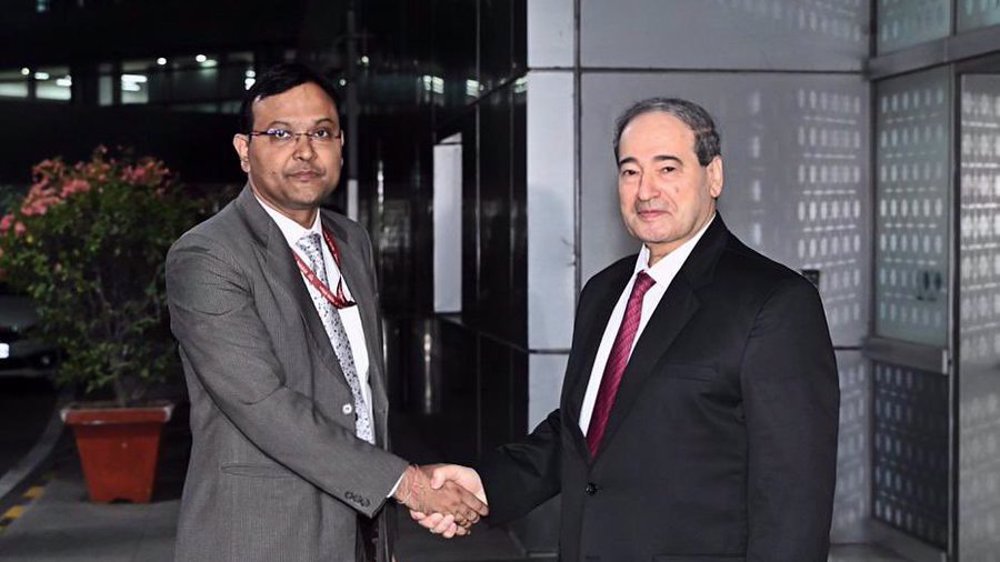 Syrian FM receives 'warm welcome' on maiden visit to India 