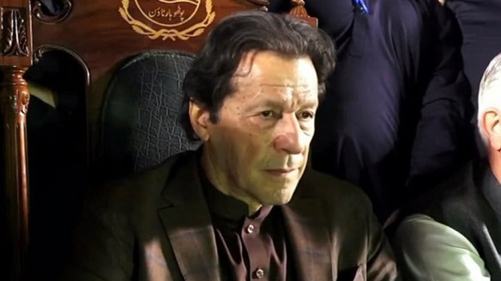 Pakistan’s ex-PM Khan holds rally, vows to fight with ‘last drop of blood’