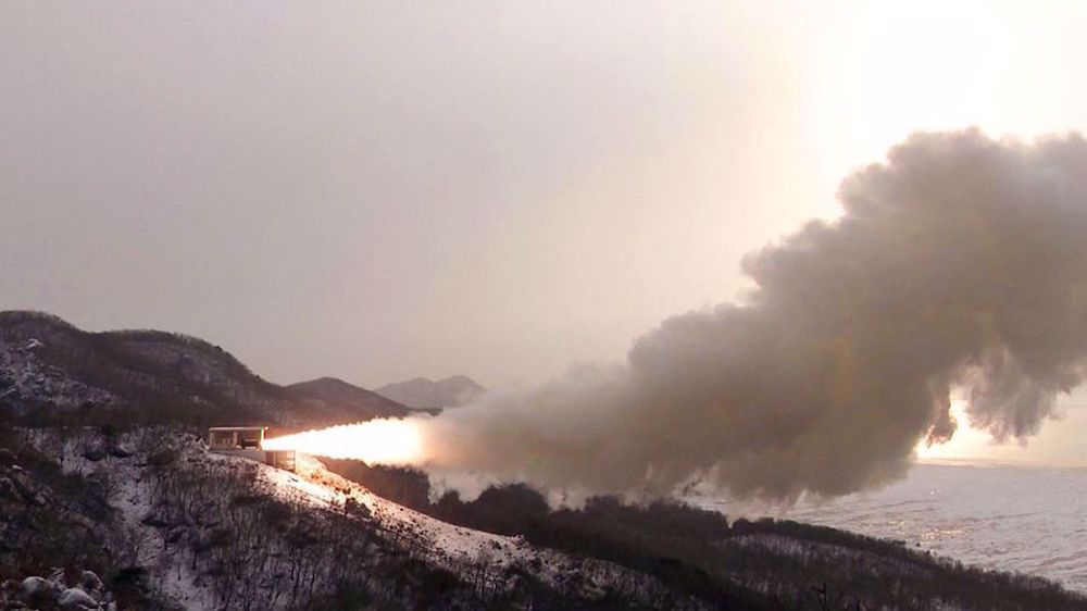 N Korea tests 'solid-fuel motor for new strategic weapon'