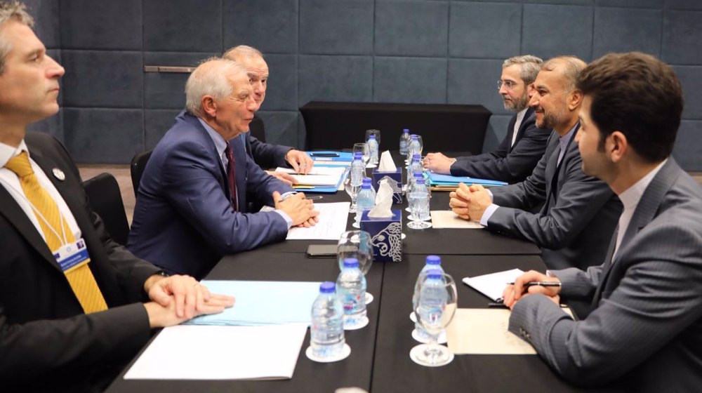 Iran FM, EU foreign policy chief hold talks on JCPOA revival in Jordan