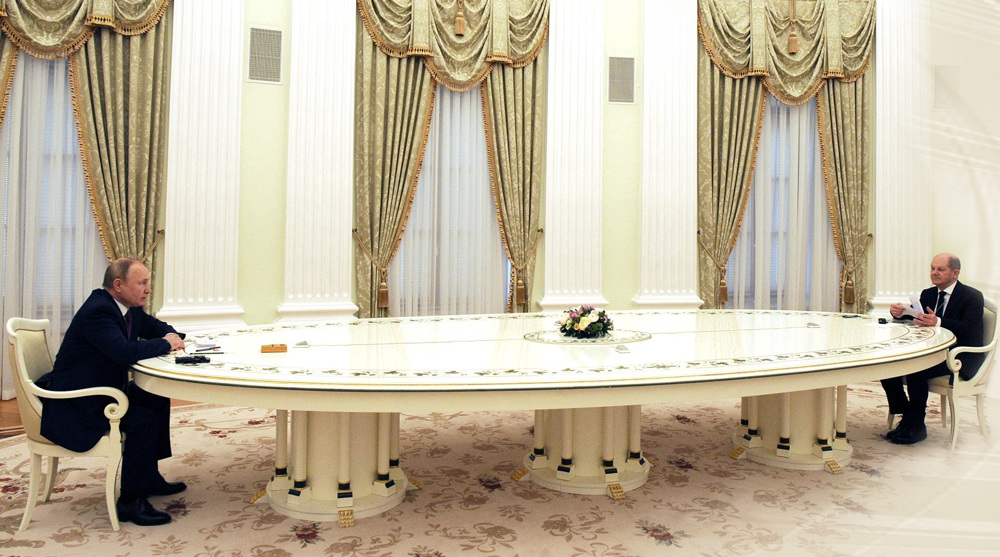 Putin, Scholz sit down in Moscow for talks on Ukraine, energy