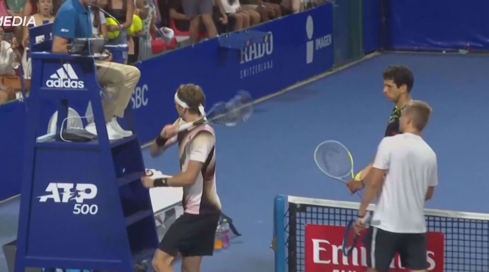 Olympic champion Zverev thrown out of Acapulco tournament after tantrum