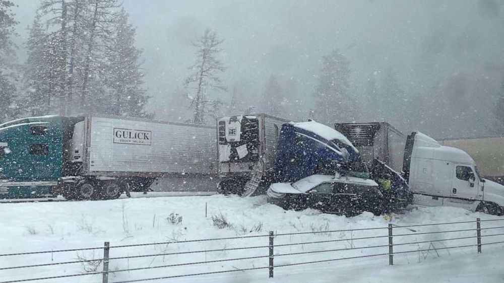 Two winter systems blast the US with heavy snow, gusty winds