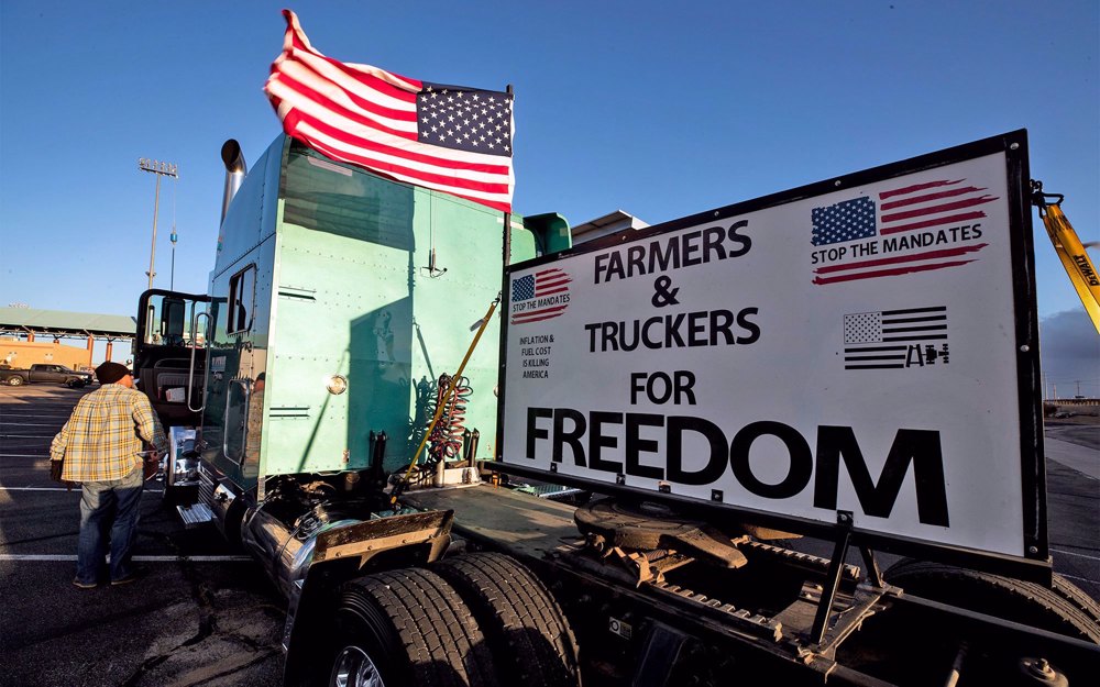US truckers inspired by Canadian counterparts plan pandemic protest