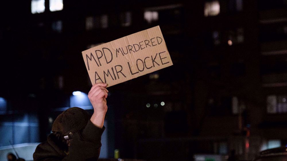 Hundreds of demonstrators in Minneapolis protest police killing of young Black man