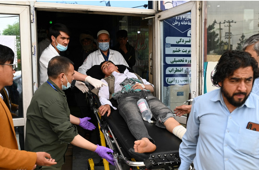 Multiple blasts rock school in Afghan capital, more than 20 killed