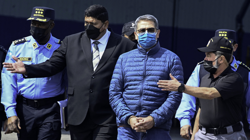 Honduran ex-president virtually appears in US court for ‘cocaine trafficking’