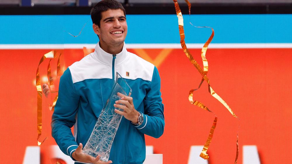 Miami Open 2022: Alcaraz beats Ruud to become youngest champion