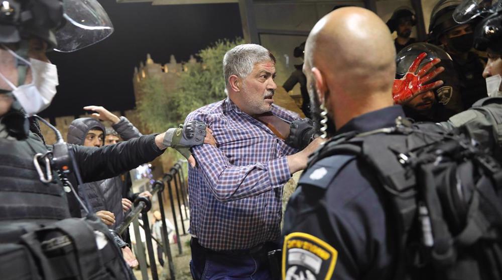 Israeli forces attack Palestinians in occupied al-Quds for third night