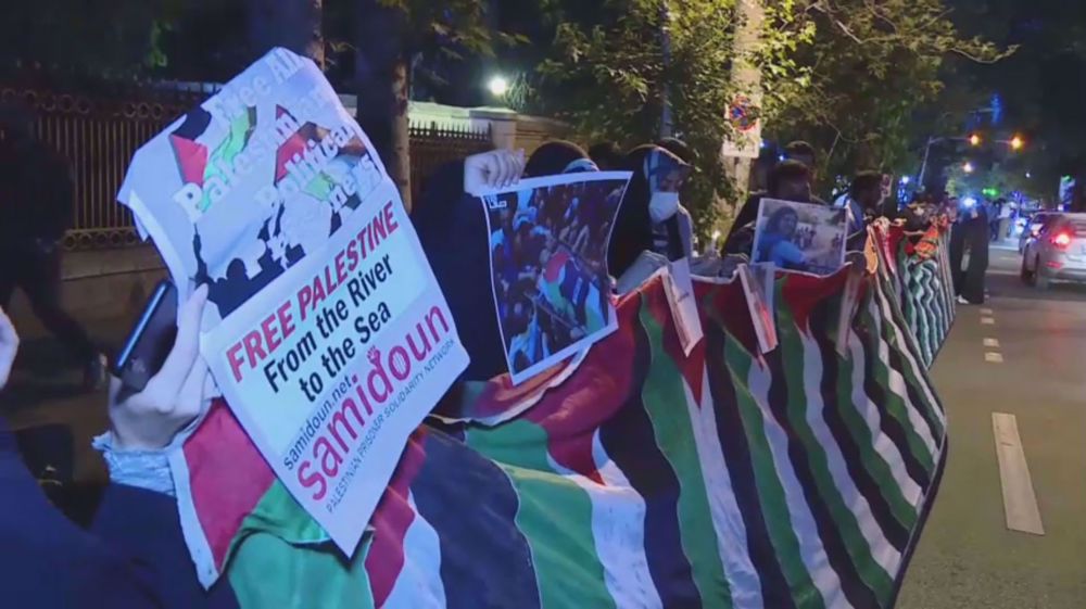 Iranians hold candlelight vigil to condemn Israel's killing of Palestinian journalist