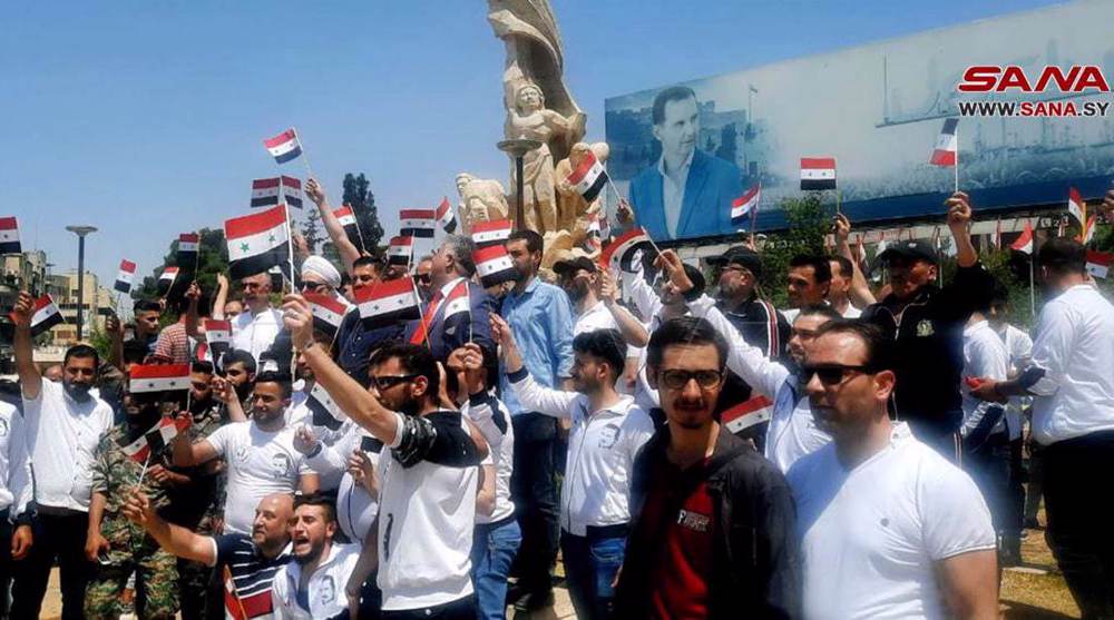 Hundreds hold rally in Aleppo to protest presence of Turkish forces in Syria 
