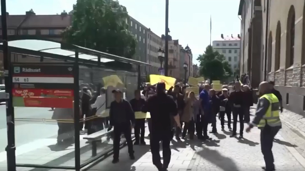 MKO members attack Press TV crew in Sweden