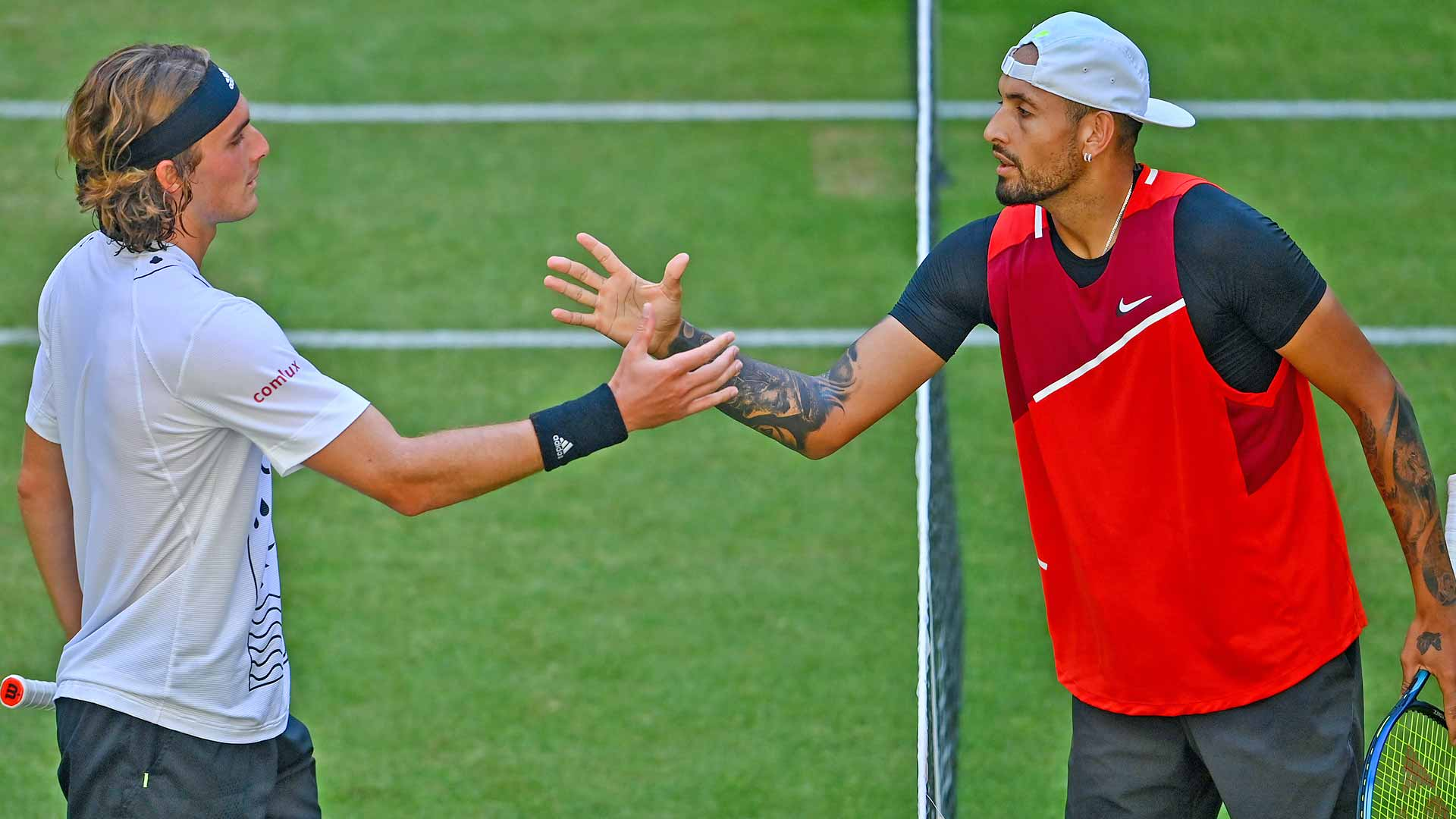 Halle Open: Kyrgios tops Tsitsipas to reach quarters