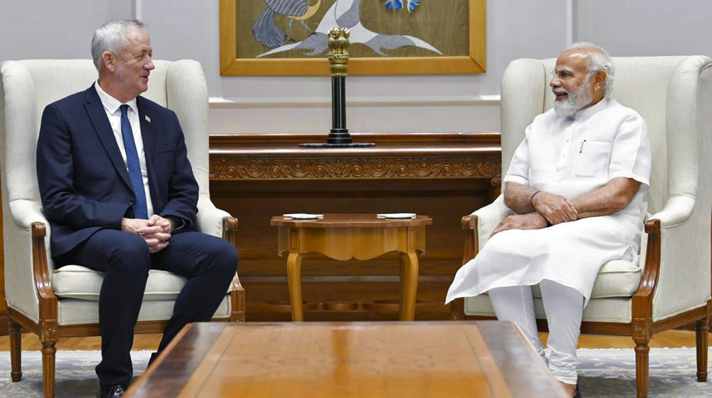 Activists dub Gantz's India visit 'shameless', resent growing military ties with Israel 
