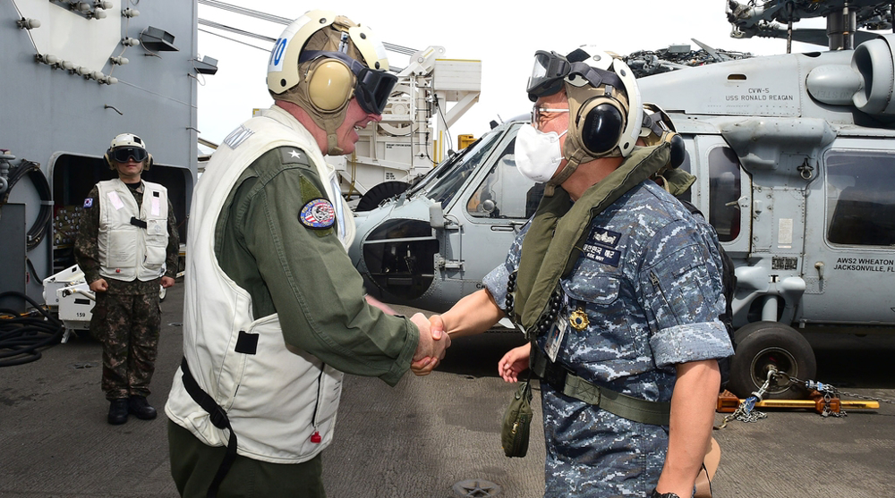 US, South Korea conduct rare joint drills with aircraft carrier