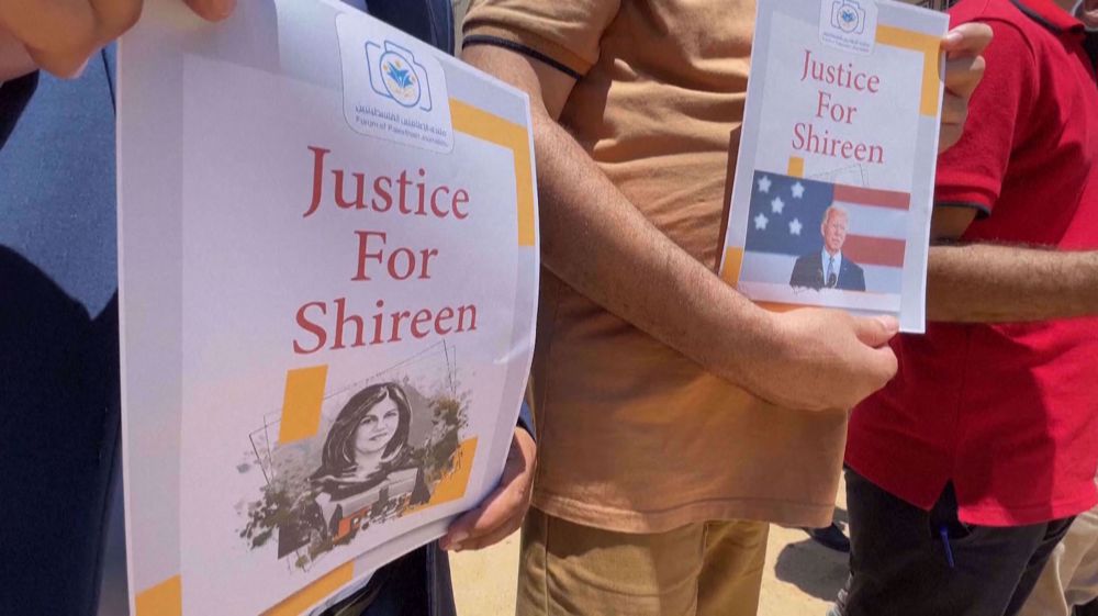 Gazan journalists call on Biden to 'stop siding with the Zionist occupation'