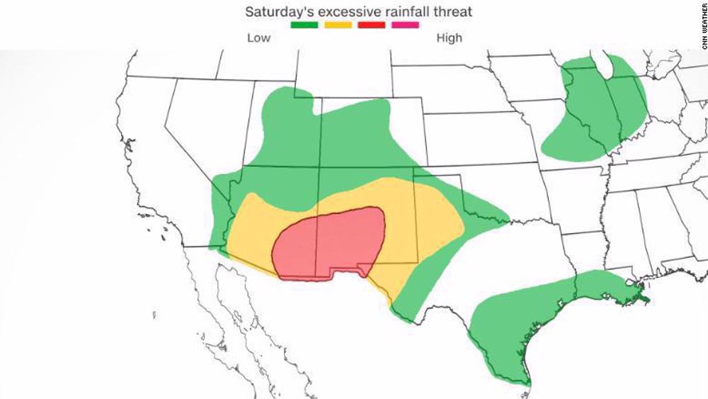 Rainfall, widespread flash flooding threaten 10mn people across SW US