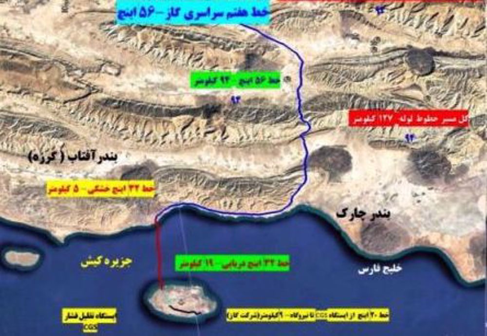 Iran’s Kish island connected to nationwide gas network