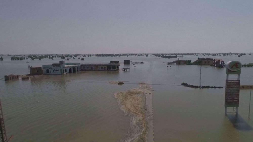 Drone shots show devastation of Pakistan floods