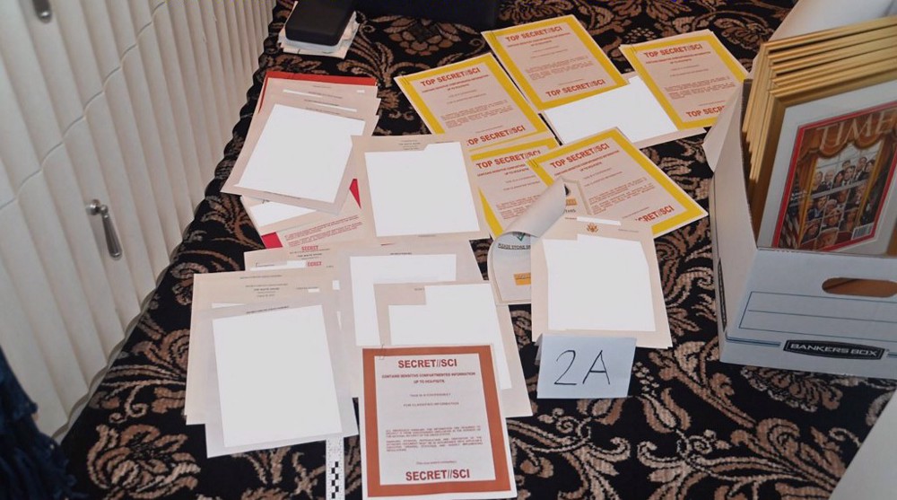 FBI found 48 empty folders with classified markings in Trump’s house