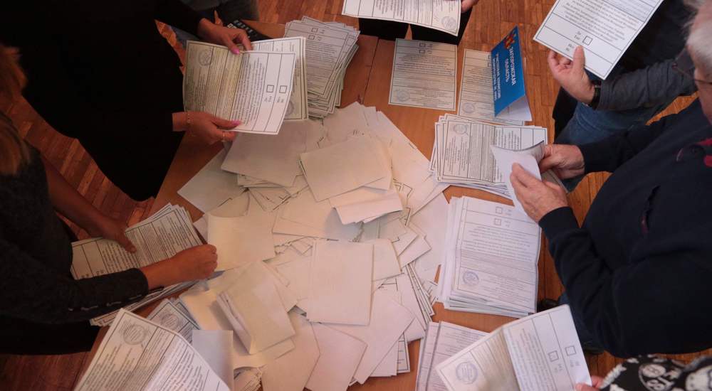 Four regions of Ukraine expected to vote yes to joining Russia