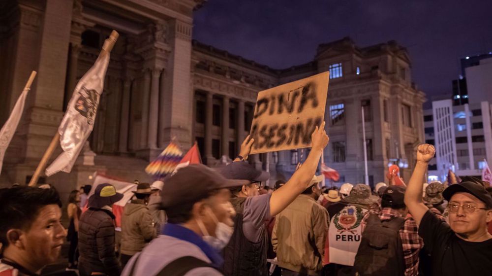 Peru police fire tear gas as anti-govt. protests rage on in capital