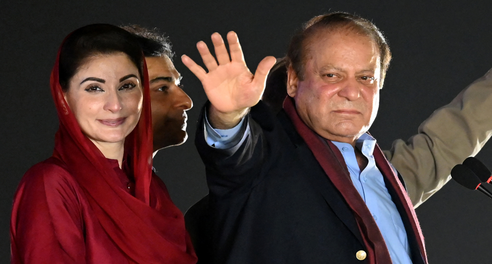 Pakistan's former prime minister Nawaz Sharif returns home after four years of exile