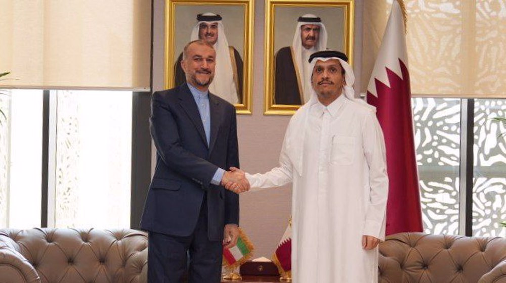 Iran, Qatar FMs discuss ways to end Israeli war on Gaza