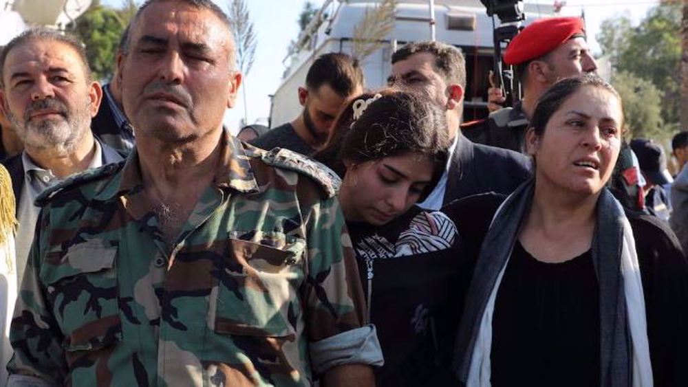 Syria holds funeral for drone attack victims as condemnation pours in