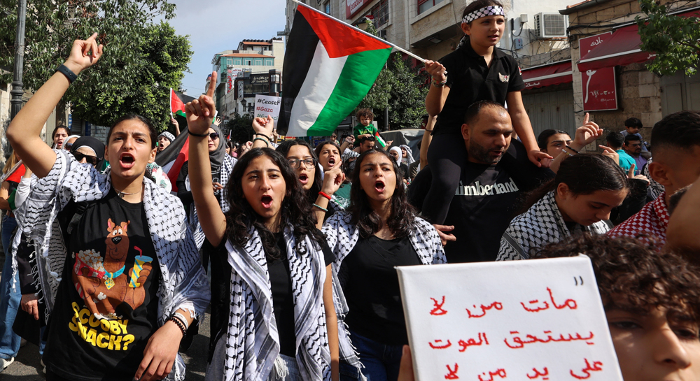 Palestinians in West Bank hold general strike in protest at Israel’s war on Gaza