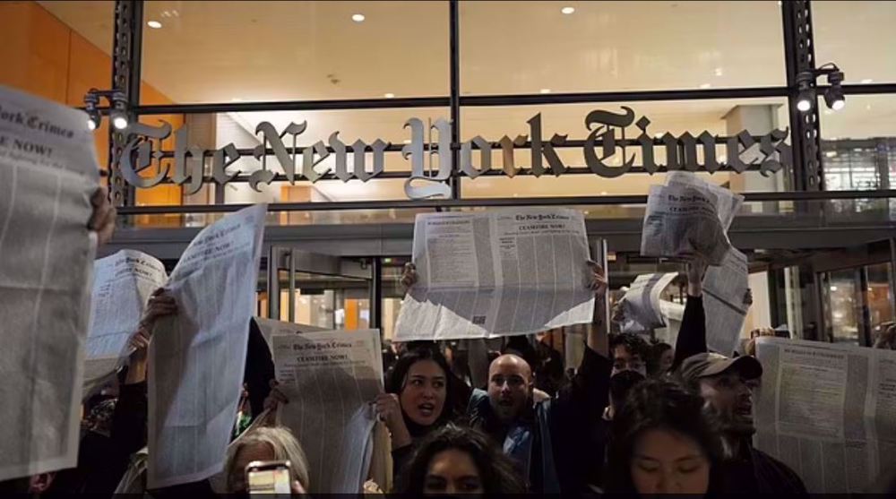 Le NYT pris d’assaut par les manifestants pro-palestiniens 