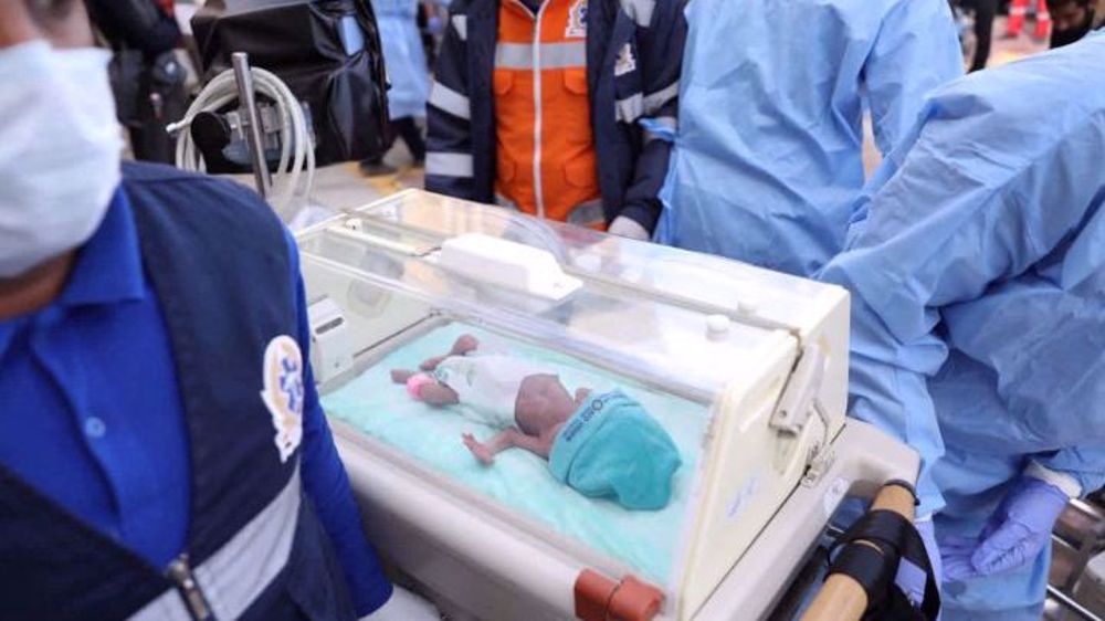 Group of 28 babies evacuated from war-torn Gaza arrive in Egypt 