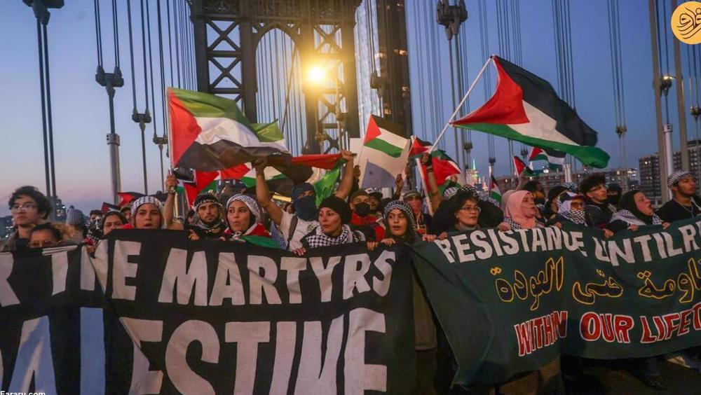 Thousands rally in New York City to support Palestine, call for immediate ceasefire