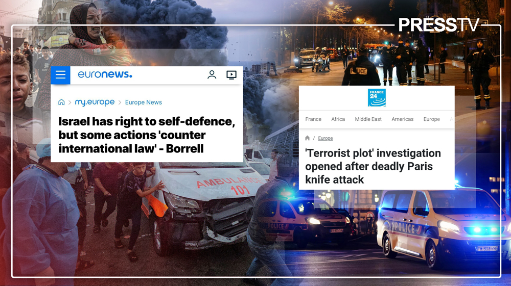 One dead in Paris knife attack ‘terrorism’, 15,000 killed in Gaza ‘self-defense’