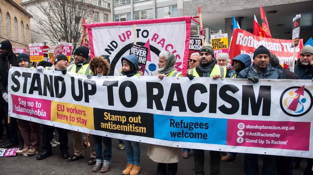 Manifestation antiraciste en Grande-Bretagne