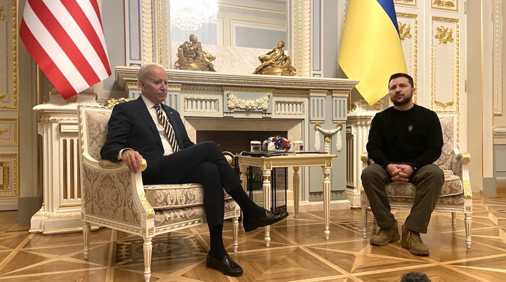Biden makes surprise visit to Kiev, pledges $500mn in new military aid