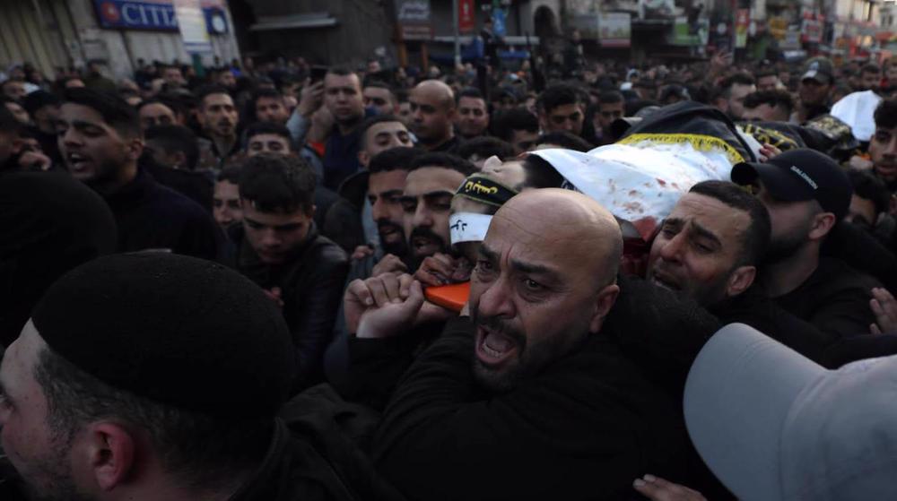 Mass funeral held in West Bank for Palestinians killed in Israeli raid on Nablus