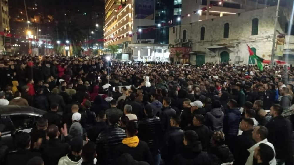 Thousands rally in West Bank, Gaza to slam Israeli carnage, back resistance 