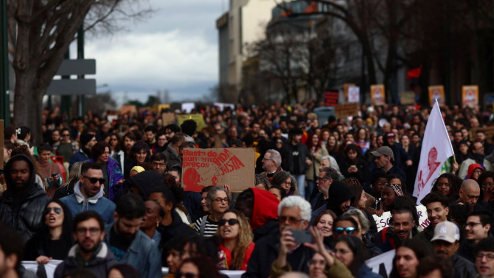 Thousands of people hold massive protest in Portugal over cost-of-living crisis