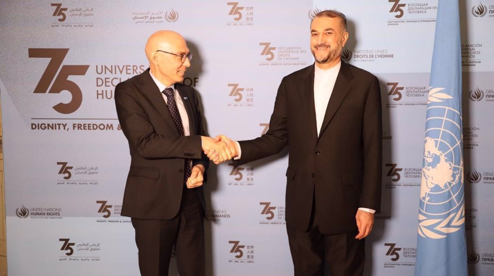 Iran FM, UN human rights chief vow to boost cooperation