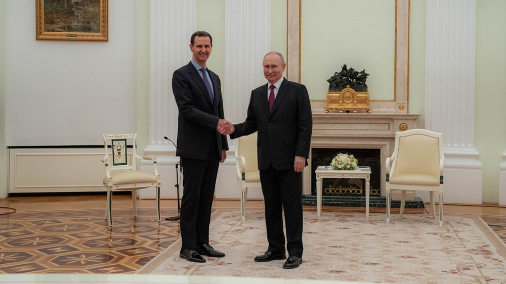 Russian pres. holds talks with his Syrian counterpart in Moscow