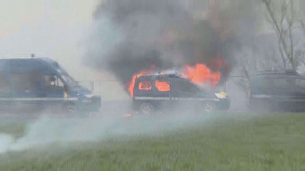 Violent clashes erupt over farm reservoir in western France