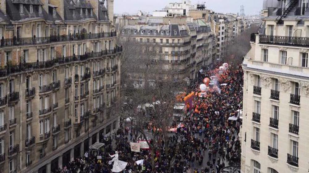 French police clash with protesters during rallies over pension reform