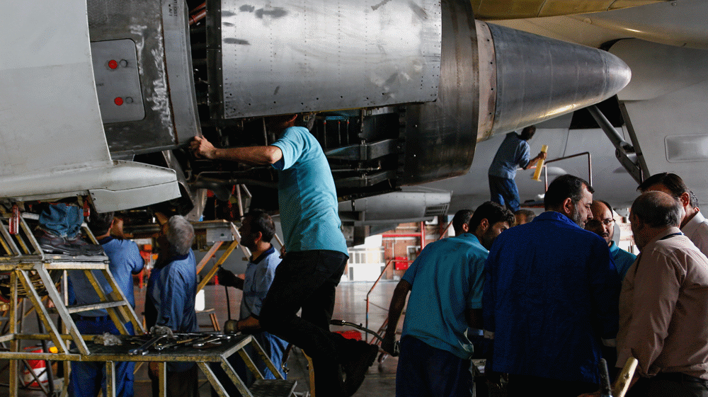Russia’s flag carrier sends Western jet for repair to Iran