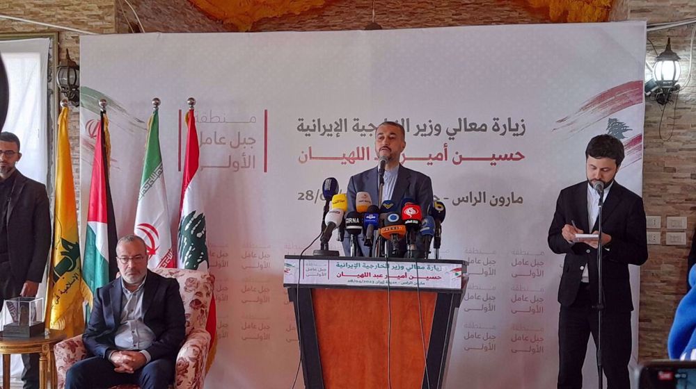 Iran ‘loudly’ supports Lebanese resistance against Israel: FM