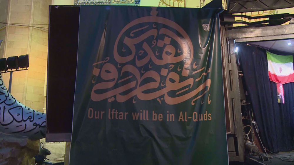 Iranians throw Iftar ceremony in capital Tehran to show support for Palestinian cause