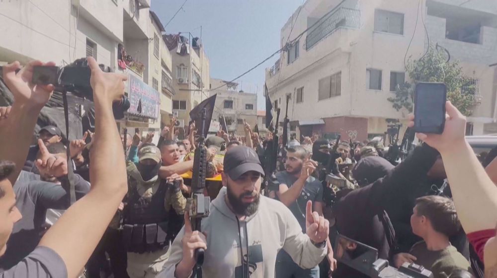 Funerals of two Palestinians killed in Israeli raid in the West Bank