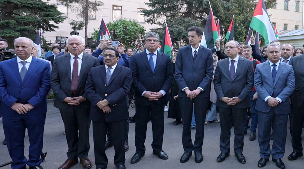 Moscow gathering commemorates Nakba Day in solidarity with Palestinians